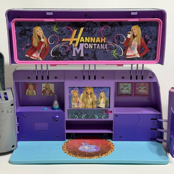 Hannah Montana Pop-Up Recording Studio Tour Bus for Dolls 2007 MUSIC WORKS - Picture 6 of 14